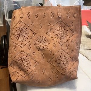 Anthropologie Laser Cut Out Bag